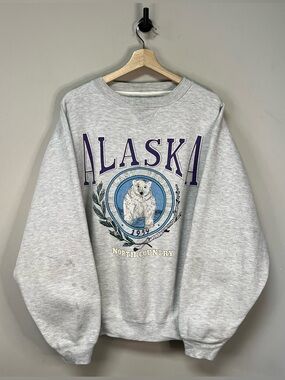 Vtg 90s Alaska Crewneck